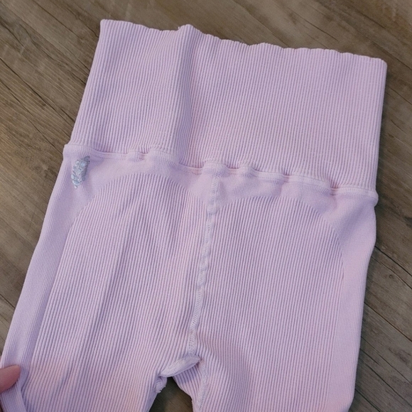 Free People Movement Women's Lavender Ribbed Leggings Size XS - Picture 3 of 6